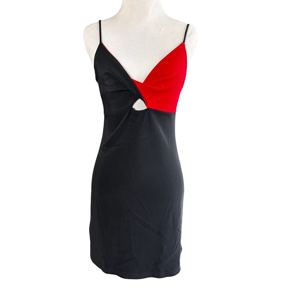 90s Red and Black Minidress